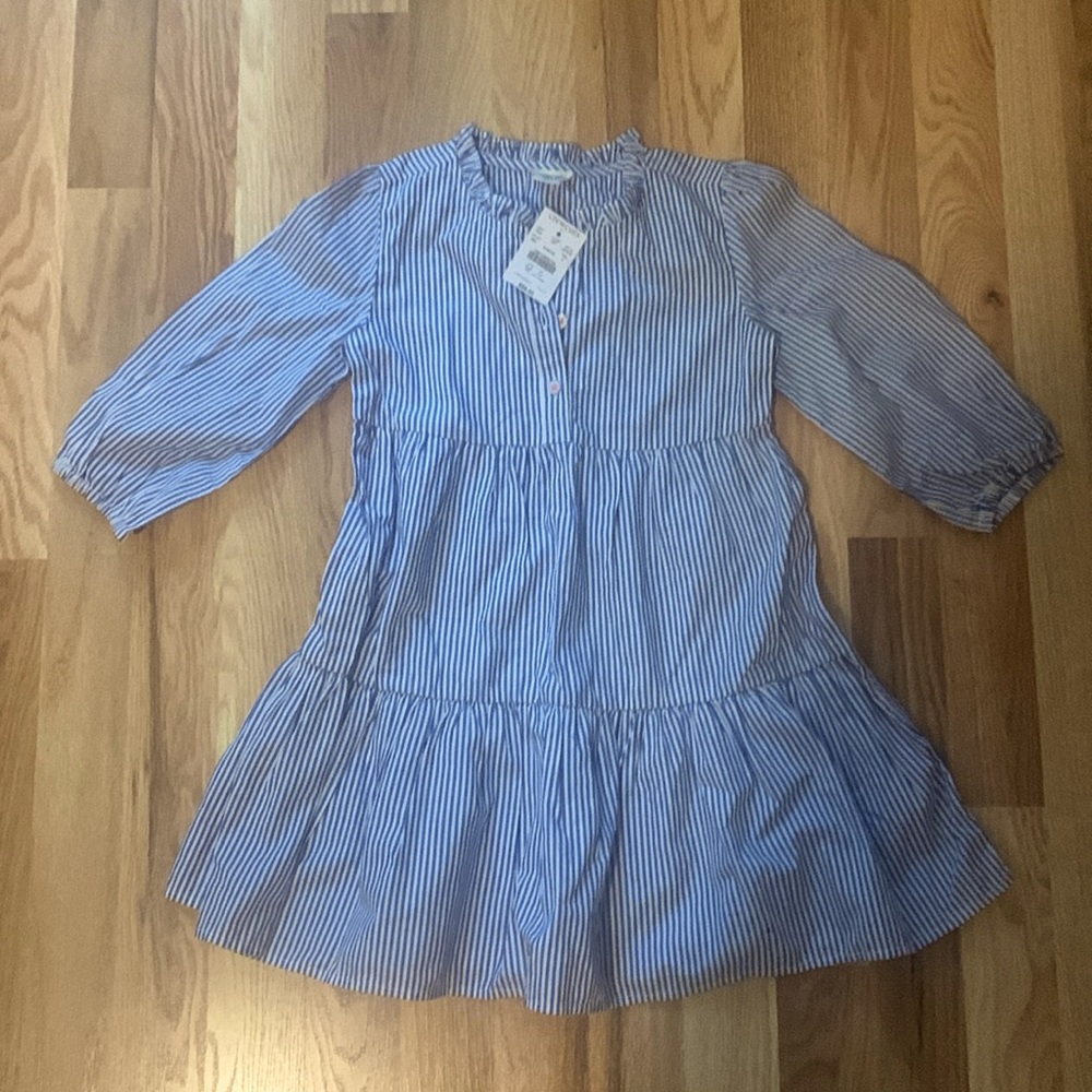 Crewcuts striped cotton poplin dress